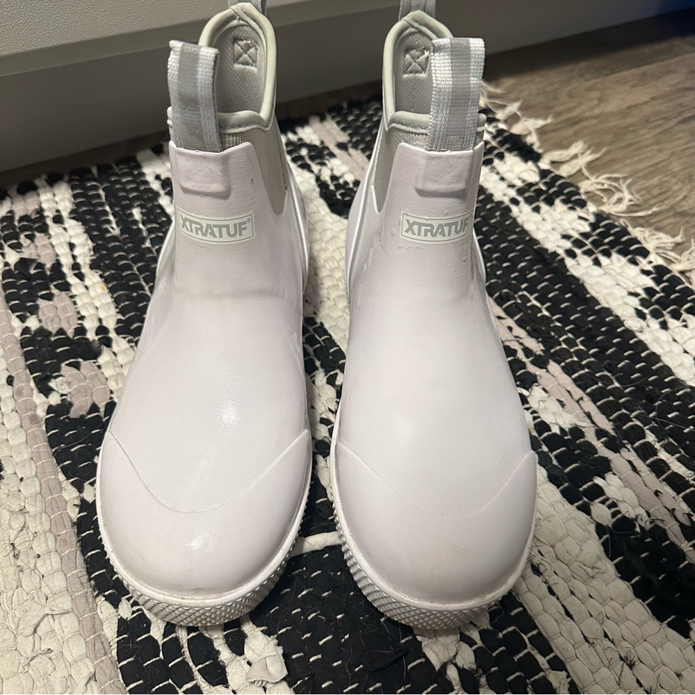 Men's White Rubber Boots
